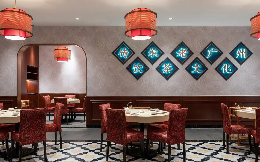 Dim Dou Duk Restaurant blends traditional Lingnan culture with modern design elements