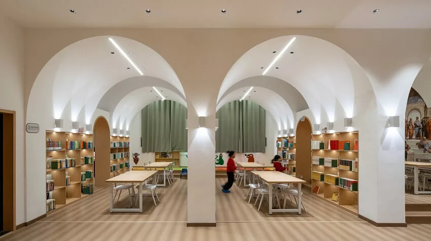 Interior view of the Yuanquan Children's Library