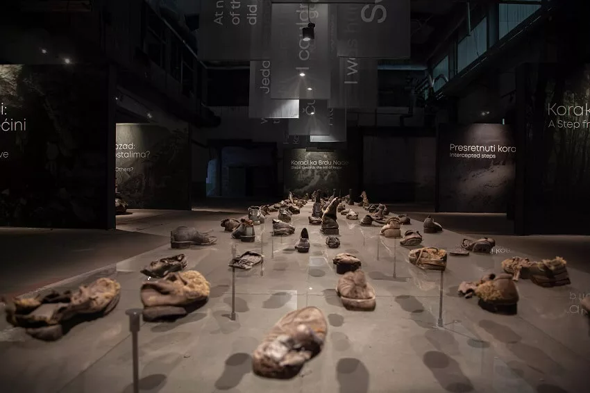 Exhibition space of "The Footsteps of those who did(not) cross