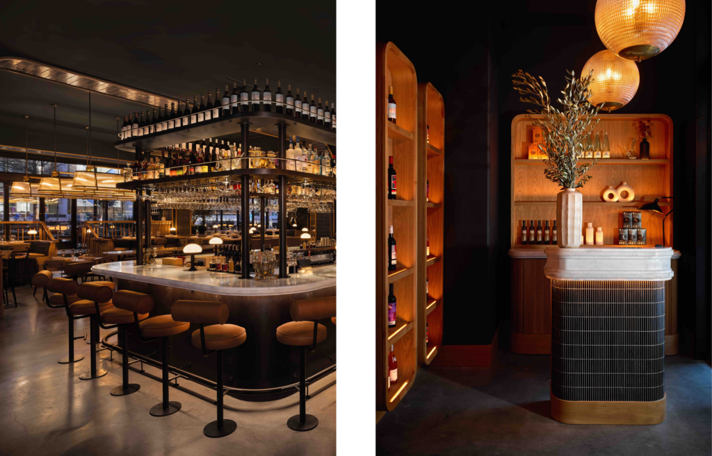 Boqueria Atlanta open kitchen and indoor patio layout