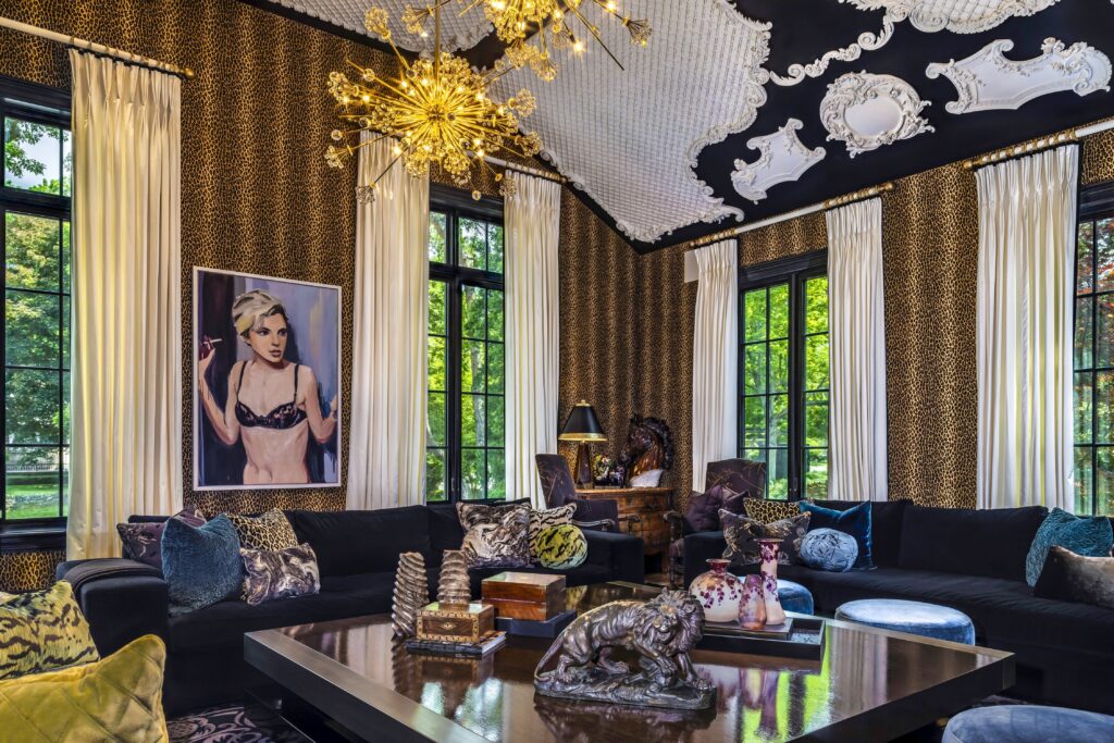 Regal Seduction hallway with vintage decor and architectural detailing